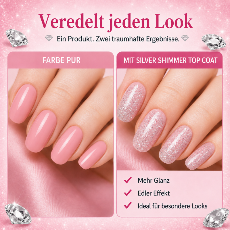 Silver UV Nail Polish Set - 20 tlg. UV Nagellack Set